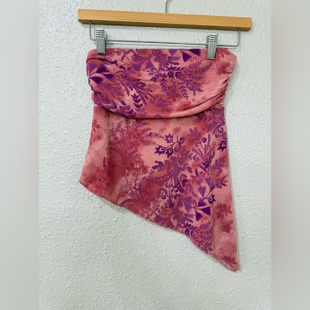 Small pink y2k asymmetrical top from urban outfitters NWT XS